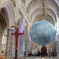 The moon art installation