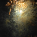 Arty image, Fireworks at Dawlish Warren