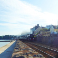 Steam train on the Riviera Line